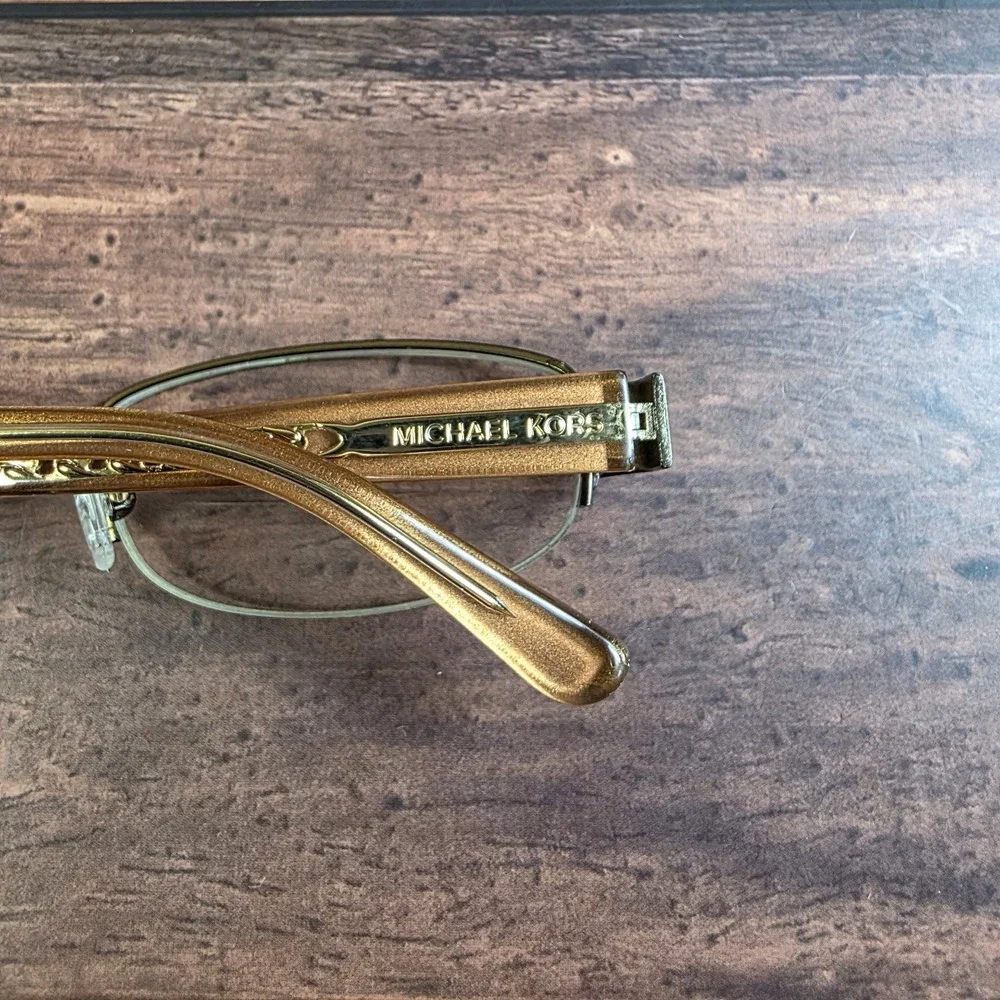 Michael‎ Kors MK419 Gold Rimless Eyeglasses 52-17-135 FRAMES ONLY